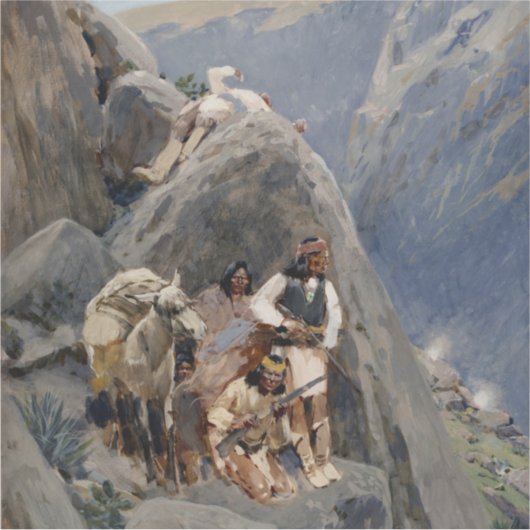 Apache-Krieger: Hinterhalt in der amerikanischen K Aufkleber (Vorderseite)