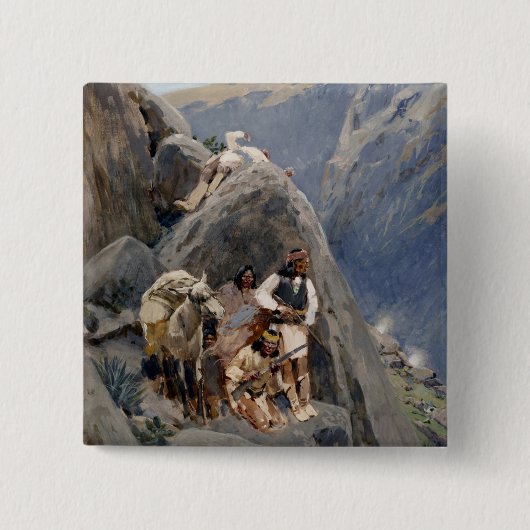 Apache-Krieger: Hinterhalt in der amerikanischen K Button (Vorderseite)