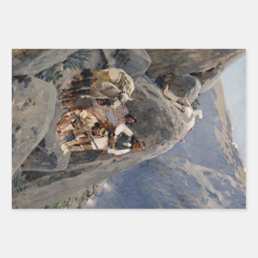 Apache-Krieger: Hinterhalt in der amerikanischen K Geschenkpapier Set (Vorderseite)