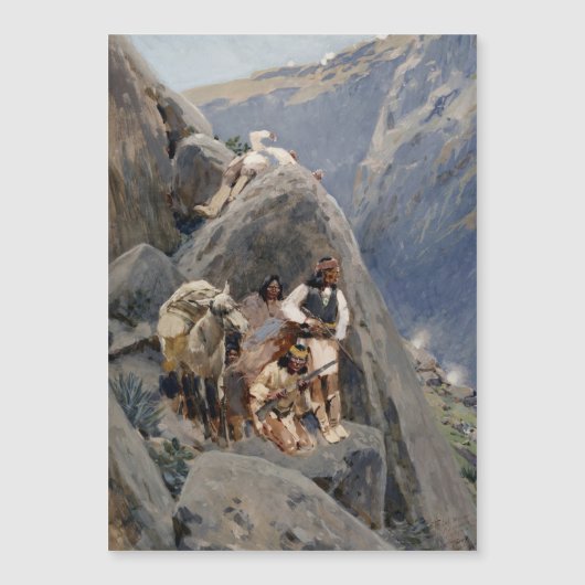 Apache-Krieger: Hinterhalt in der amerikanischen K Magneteinladung (Vorderseite)