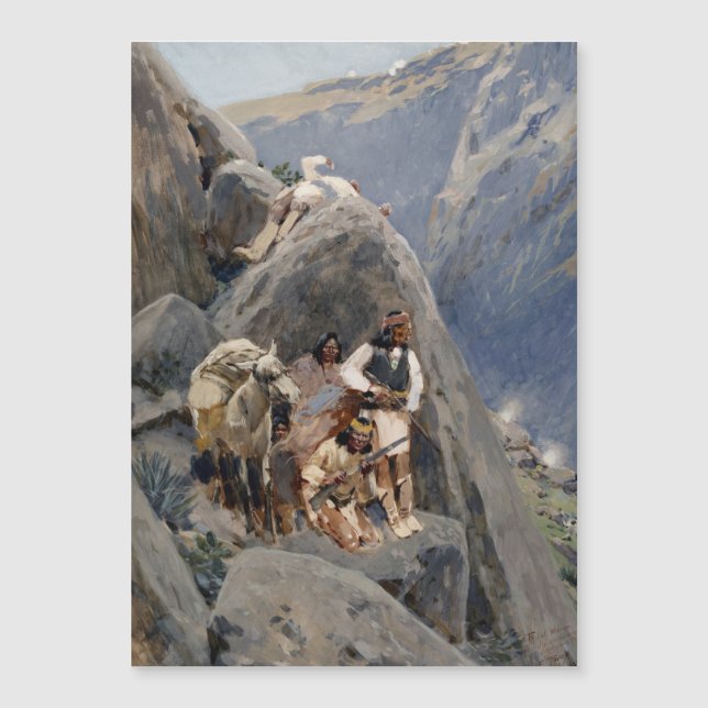 Apache-Krieger: Hinterhalt in der amerikanischen K Magnetkarte (Vorderseite)