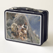 Apache-Krieger: Hinterhalt in der amerikanischen K Metall Brotdose (Rückseite)