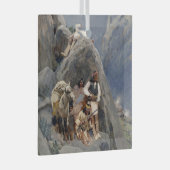 Apache-Krieger: Hinterhalt in der amerikanischen K Ornament Aus Glas (Vorderseite Rechts)