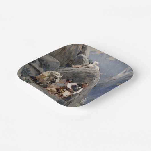 Apache-Krieger: Hinterhalt in der amerikanischen K Pappteller (Gewinkelt)