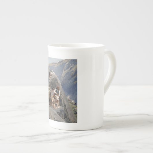 Apache-Krieger: Hinterhalt in der amerikanischen K Porzellantasse (Vorderseite Rechts)