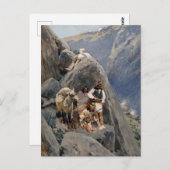 Apache-Krieger: Hinterhalt in der amerikanischen K Postkarte (Vorne/Hinten)