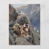 Apache-Krieger: Hinterhalt in der amerikanischen K Postkarte (Vorderseite)