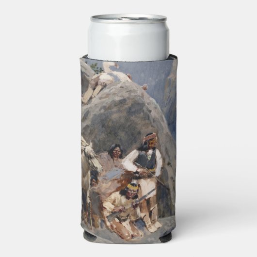 Apache-Krieger: Hinterhalt in der amerikanischen K Selters Dosenkühler (Seltzer Vorderseite)