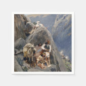 Apache-Krieger: Hinterhalt in der amerikanischen K Serviette (Vorderseite)