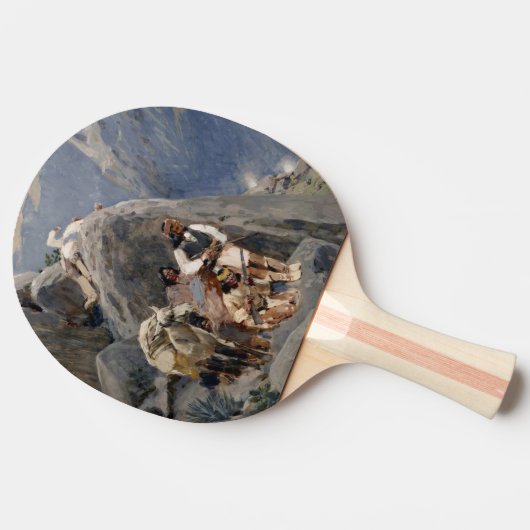 Apache-Krieger: Hinterhalt in der amerikanischen K Tischtennis Schläger (Seitenansicht)