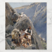 Apache-Krieger: Hinterhalt in der amerikanischen K Weinetikett (Einzelnes Label)