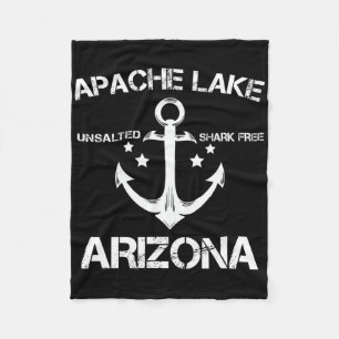 Apache Lake Arizona Lustiger Angel Camping Sommer Fleecedecke