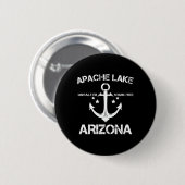 Apache Lake Arizona Lustiges Angeln Camping Sommer Button (Vorne & Hinten)