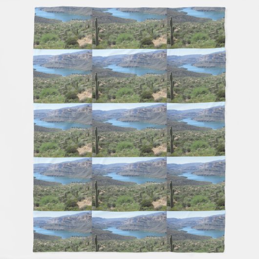Apache Lake View Fleecedecke (Vorderseite)