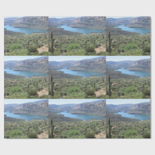 Apache Lake View Geschenkpapier (Flach)
