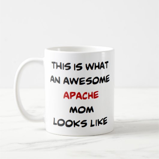 Apache Mama, phantastisch Kaffeetasse (Links)