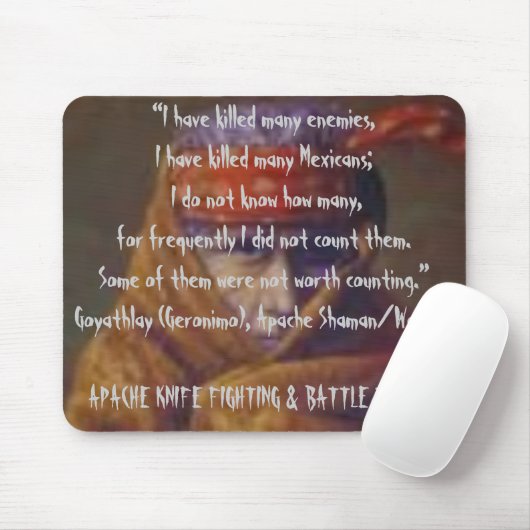 Apache-MesserFighting u. Kampf-Taktiken Mousepad (Mit Mouse)