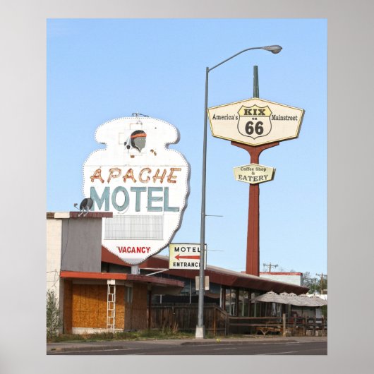 Apache Motel Sign, Tucumcari, New Mexico Poster (Vorne)
