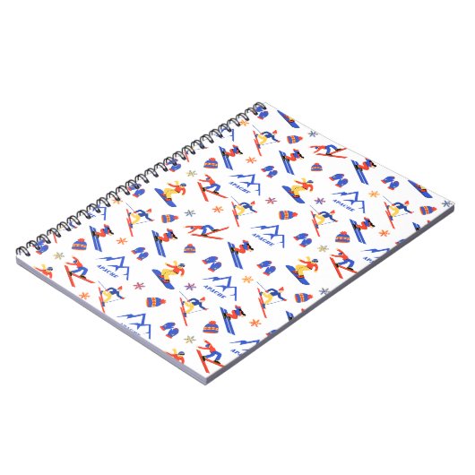 Apache New Mexico Ski Snowboard Muster Notizblock (Linke Seite)