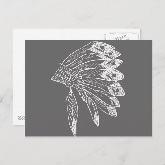 Apache Postkarte (Vorne/Hinten)