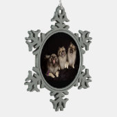 Apache sagt einer schneeflocken Zinn-Ornament (Links)