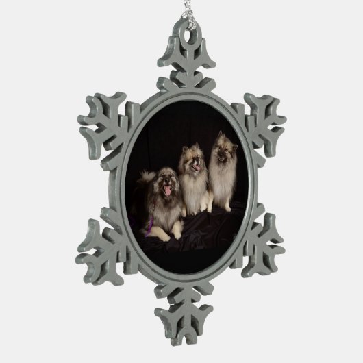 Apache sagt einer schneeflocken Zinn-Ornament (Links)