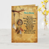 Apache Sessing gratuliert Grußkarte Karte (Gelbe Blume)