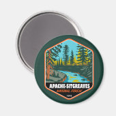 Apache Sitgreaves National Forest Vintage Magnet (Vorderseite/Rückseite)
