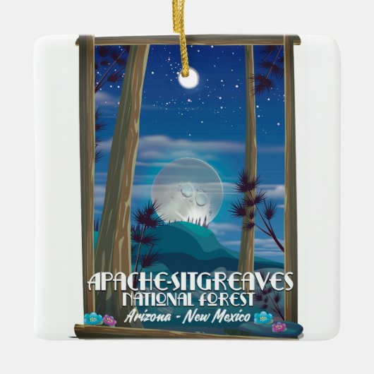 Apache-Sitgreaves-Nationalwald Keramikornament (Vorderseite)