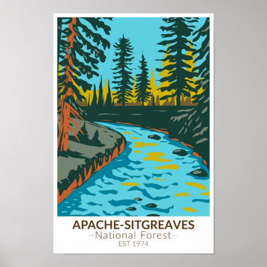Apache Sitgreaves Nationalwald Vintag Poster (Vorne)