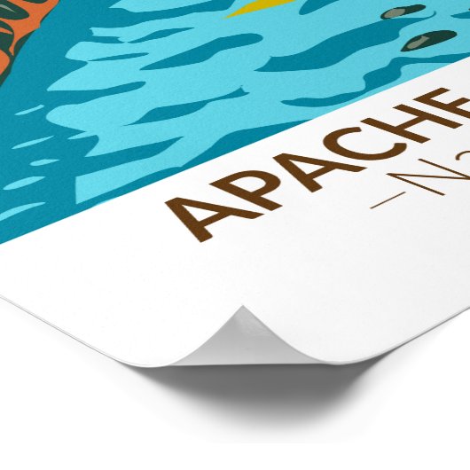Apache Sitgreaves Nationalwald Vintag Poster (Ecke)