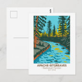Apache Sitgreaves Nationalwald Vintag Postkarte (Vorne/Hinten)