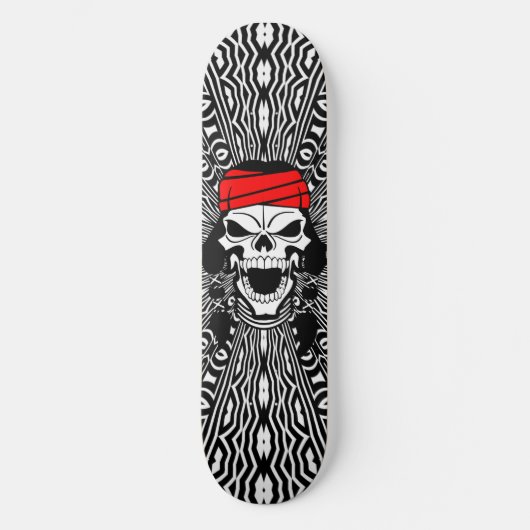 Apache Skull Trip Custom Pro Tribal Park Board Skateboard (Vorderseite)