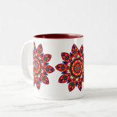 Apache-Stern-Morgen-Tasse Zweifarbige Tasse (Vorderseite Links)