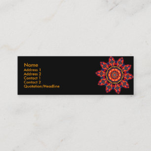 Apache-Stern-Visitenkarten Mini Visitenkarte