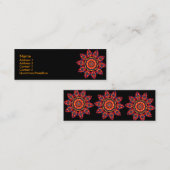 Apache-Stern-Visitenkarten Mini Visitenkarte (Vorne/Hinten)