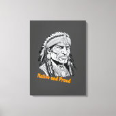 Apache Streched Canvas Print Leinwanddruck (Vorderseite)