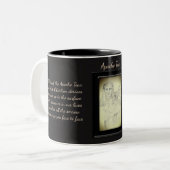 Apache Tear Crystal Fairy Zweifarbige Tasse (Vorderseite Links)