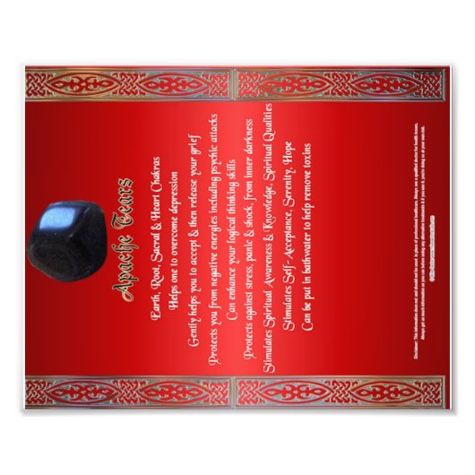 Apache Tees Property Chart Fotodruck (Vorne)