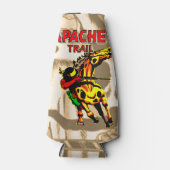 Apache Trail #1, Indianeramerikaner mit Banner Flaschenkühler (Vorderseite)