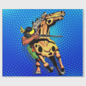 Apache Trail #1, Native American on Horseback Geschenkpapier (Flach)