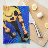 Apache Trail #1, Native American on Horseback Geschirrtuch (Viertel Falte)