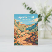 Apache Trail bei Tortilla Flat Arizona Postkarte (Stehend Vorderseite)
