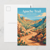 Apache Trail bei Tortilla Flat Arizona Postkarte (Vorne/Hinten)