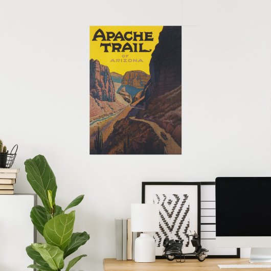 Apache Trail in Arizona Poster (Heimbüro)