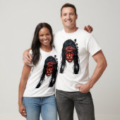 Apache Warrior Face Illustration T-Shirt (Unisex)