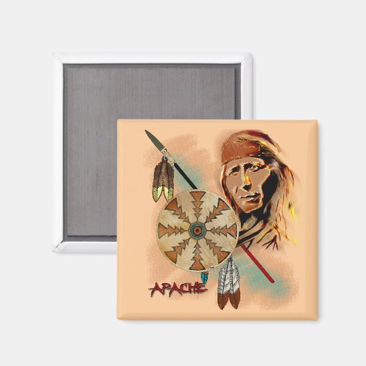 Apache Warrior Magnet (Vorderseite/Rückseite)