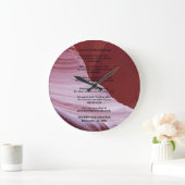 Apache Wedding Blessing Canyon Photo Clock Custom Große Wanduhr (Zuhause)