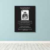 Apache Wedding Blessing Cheif Leinwanddruck (Insitu (Holzboden))