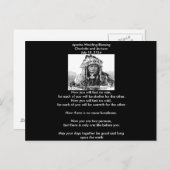 Apache Wedding Blessing Cheif Postkarte (Vorne/Hinten)